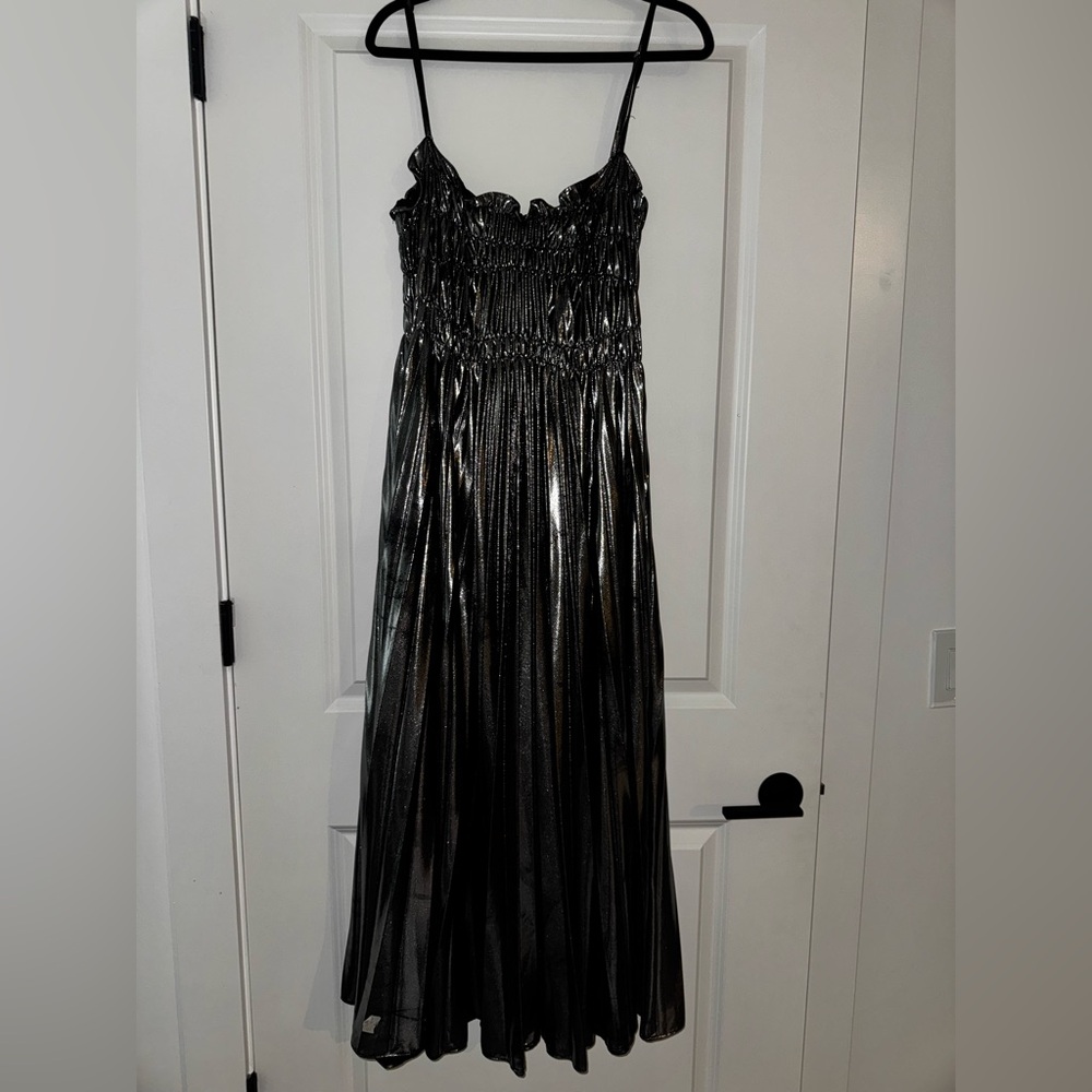 Elegant silver Maxi Dress